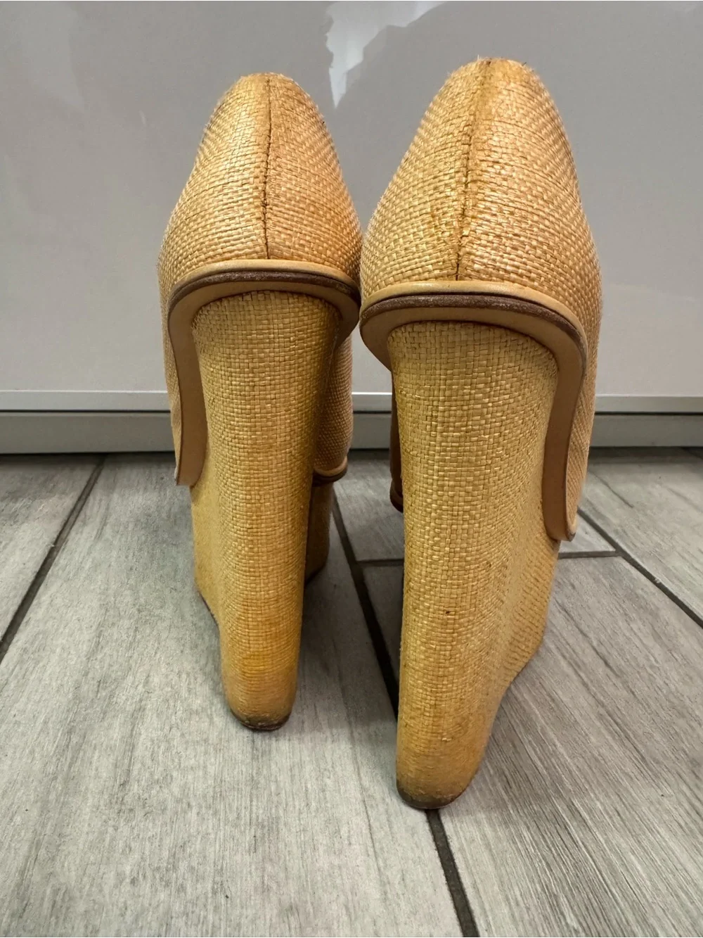 Charlotte Olympia Beige/Tan Platform Pumps